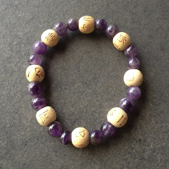 Bundle of 3 Stone Stretch Bracelets - Picture 3 of 5